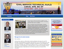 Tablet Screenshot of civilservicetechnicalguild.org